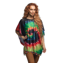 Pončo Hippies duhové
