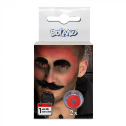 Kontaktní čočky čert červené