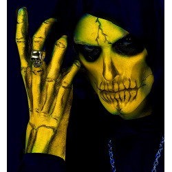 Neonový žlutý aqua make-up