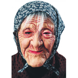 Maska čarodějnická se šátkem