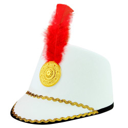 Klobouček mažoretka bílý