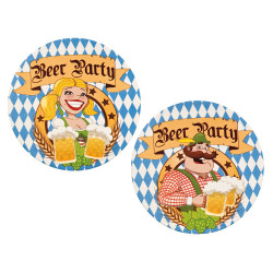 Papírové pivní tácky Oktoberfest 10 ks