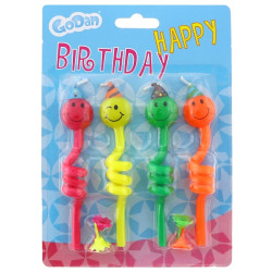 Dortové svíčky spirála Smajlík