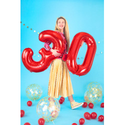 Foliová číslice- 8 červená -86 cm