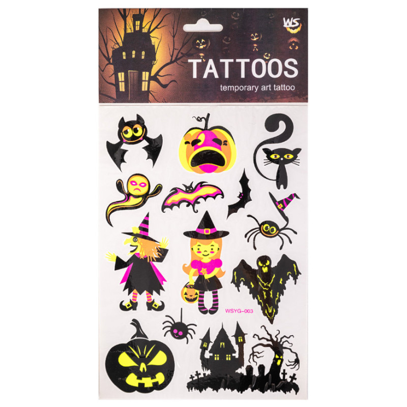 Čarodějnické tetování fluerescenční