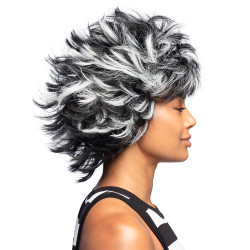 Dámská paruka Wanda černobílý melír