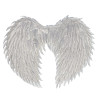 Andělská křídla stříbrná 50 x 55 cm