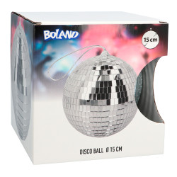 Disco koule stříbrná 15 cm