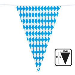 PVC Oktoberfest pivní girlanda 8m