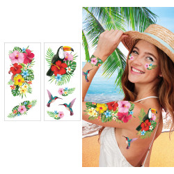 Dočasné havajské tetování motiv tropy