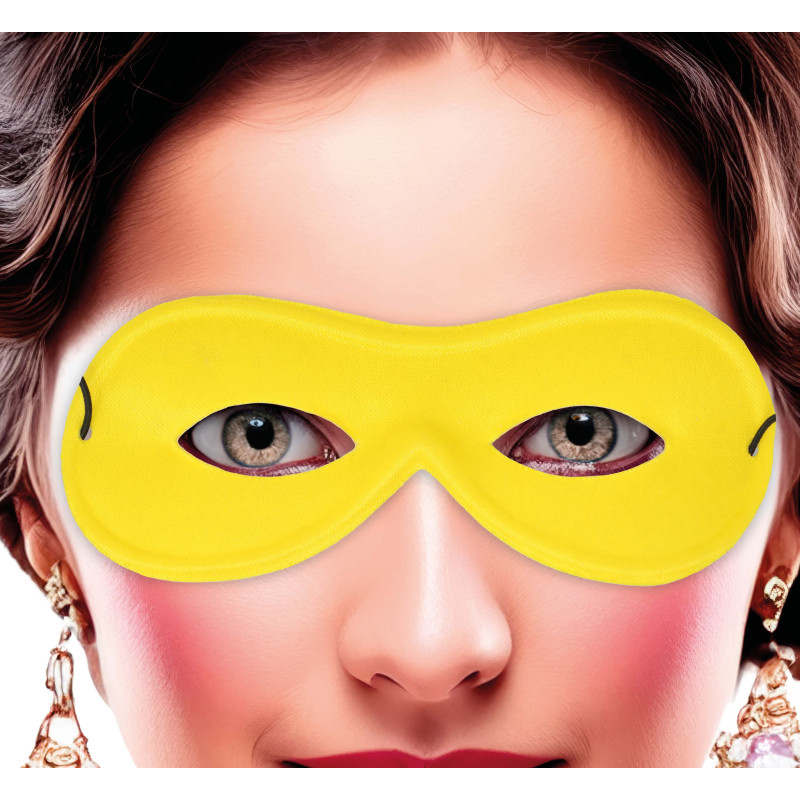 Škraboška domino žlutá