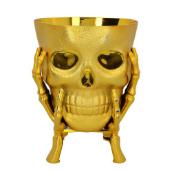 Miska Zlatá lebka (16 x 15 x 17 cm)