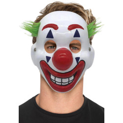 Maska klaun s vlásky PVC