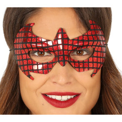 Škraboška superhrdiny motiv pavučina