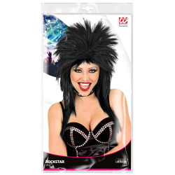 Paruka černá rockerka dlouhá