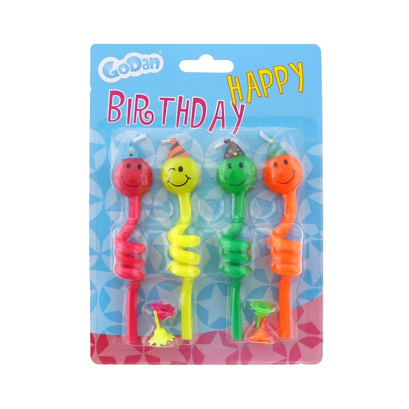 Dortové svíčky spirála Smajlík