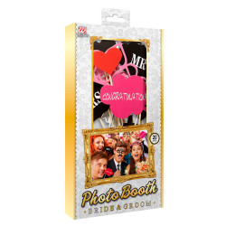 Sada pro fotokoutek Ženich a nevěsta 20 ks