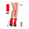 Ponožky červené s krajkou