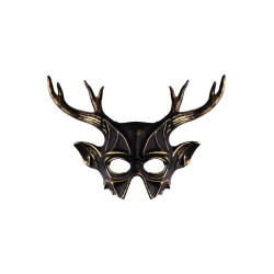 Maska démon s jelením parožím