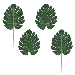 Dekorační palmové listy 4 ks 33 x 17 cm