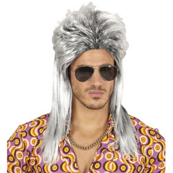 Pánská paruka rocker šedivá