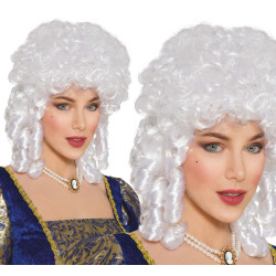 Bílá dámská paruka Marie Antoinette