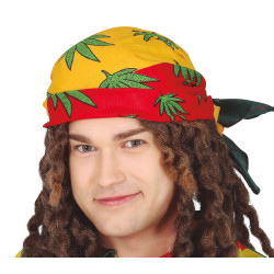 Šátek s potiskem konopí