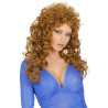 Paruka světle hnědá kudrnatá dámská