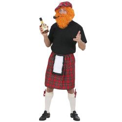 Skotský kostičkovaný kilt velikost L