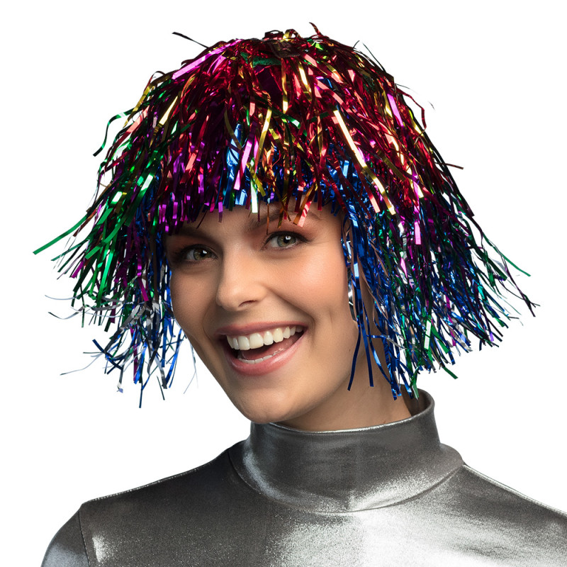 Paruka staniolová vícebarevná