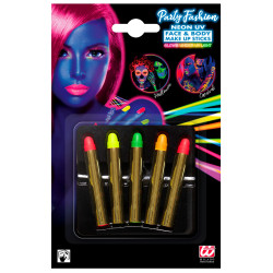 Neonové barvy na obličej tužky