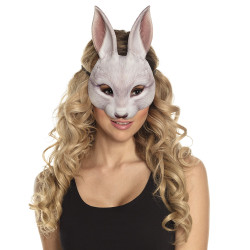 Maska králík z pěnové gumy potažené látkou