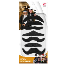 Kníry černé samolepící 7 ks