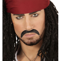 Kníry černé samolepící 6 ks