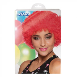Klaunská paruka červená