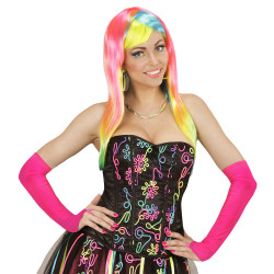 Rukavičky růžové  s poutkem na prst