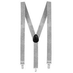 Kšandy (šle) stříbrné pružné