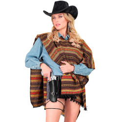 Autentický kovbojský opasek s pouzdrem na kolt