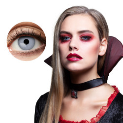 Kontaktní čočky šedé upírské
