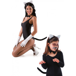 Sada kočička černobílá