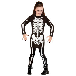 Dívčí kostým kostlivec velikost 158