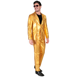 Oblek zlatý pánský vel. XXL