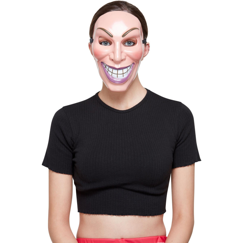 Maska smějící se ženy PVC