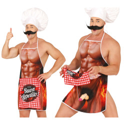 Vtipná kuchařská zástěra s překvapením