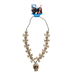 Náhrdelník kosti a lebky