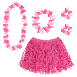 Havajská souprava - sukně věnec náramky a čelenka