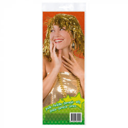 Paruka zlatá staniolová
