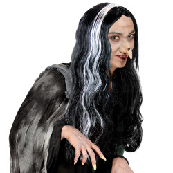 Paruka čarodějnice se šedivými pramínky