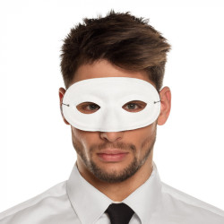 Škraboška domino bílá