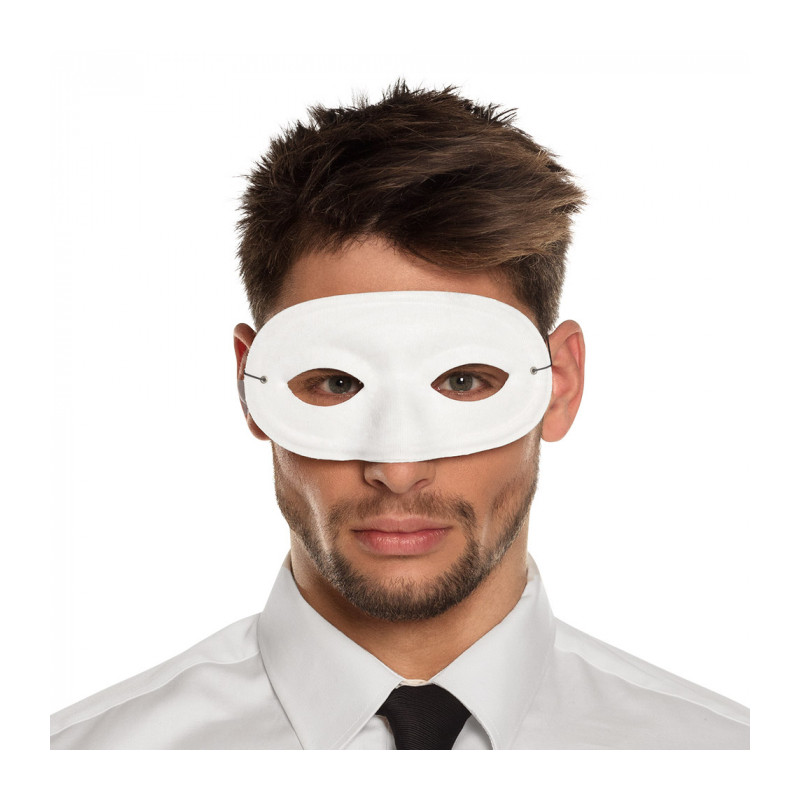 Škraboška domino bílá